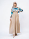 Pleated Skirt (Beige)