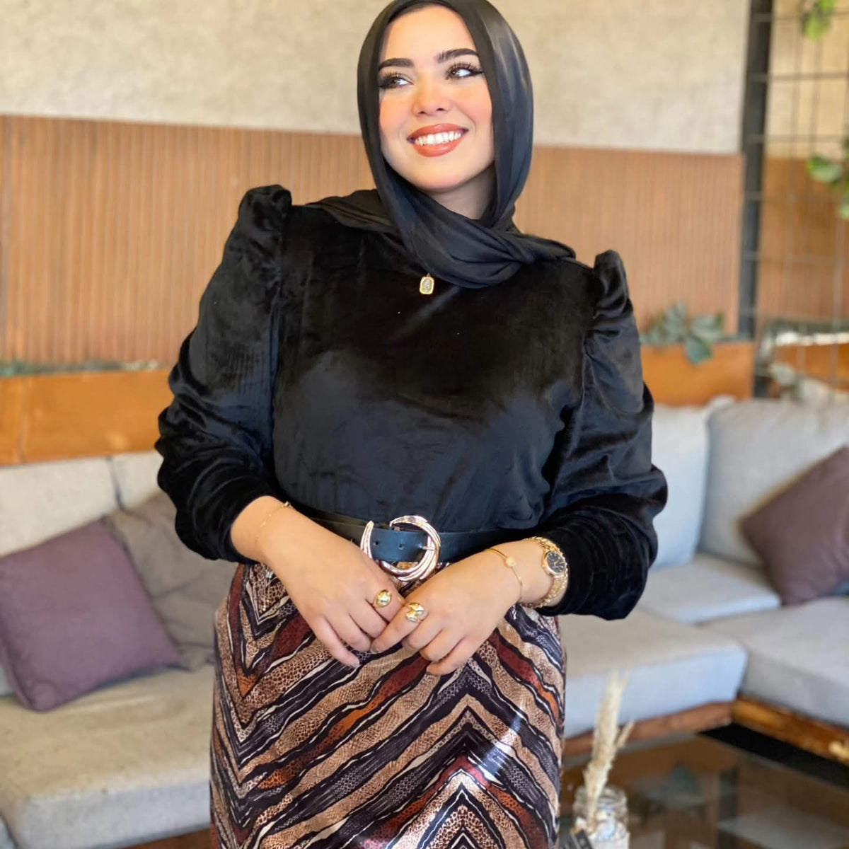 Black Velvet Blouse