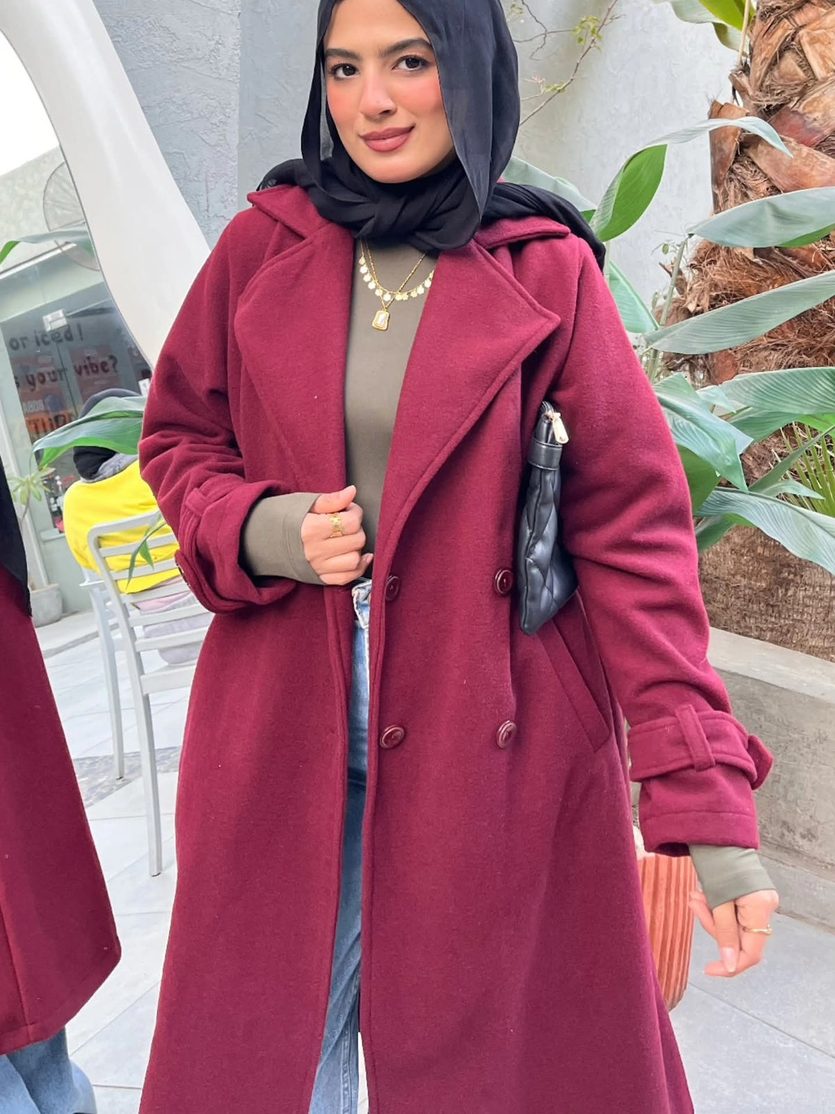 Burgundy Coat