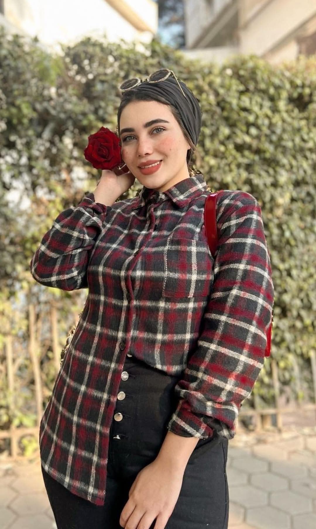 Wool Plaid Dark Red Shirt