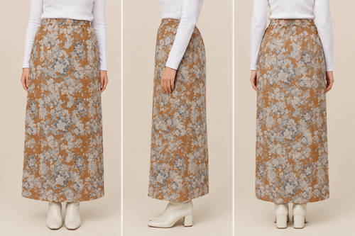 Mustard Shamwah Skirt