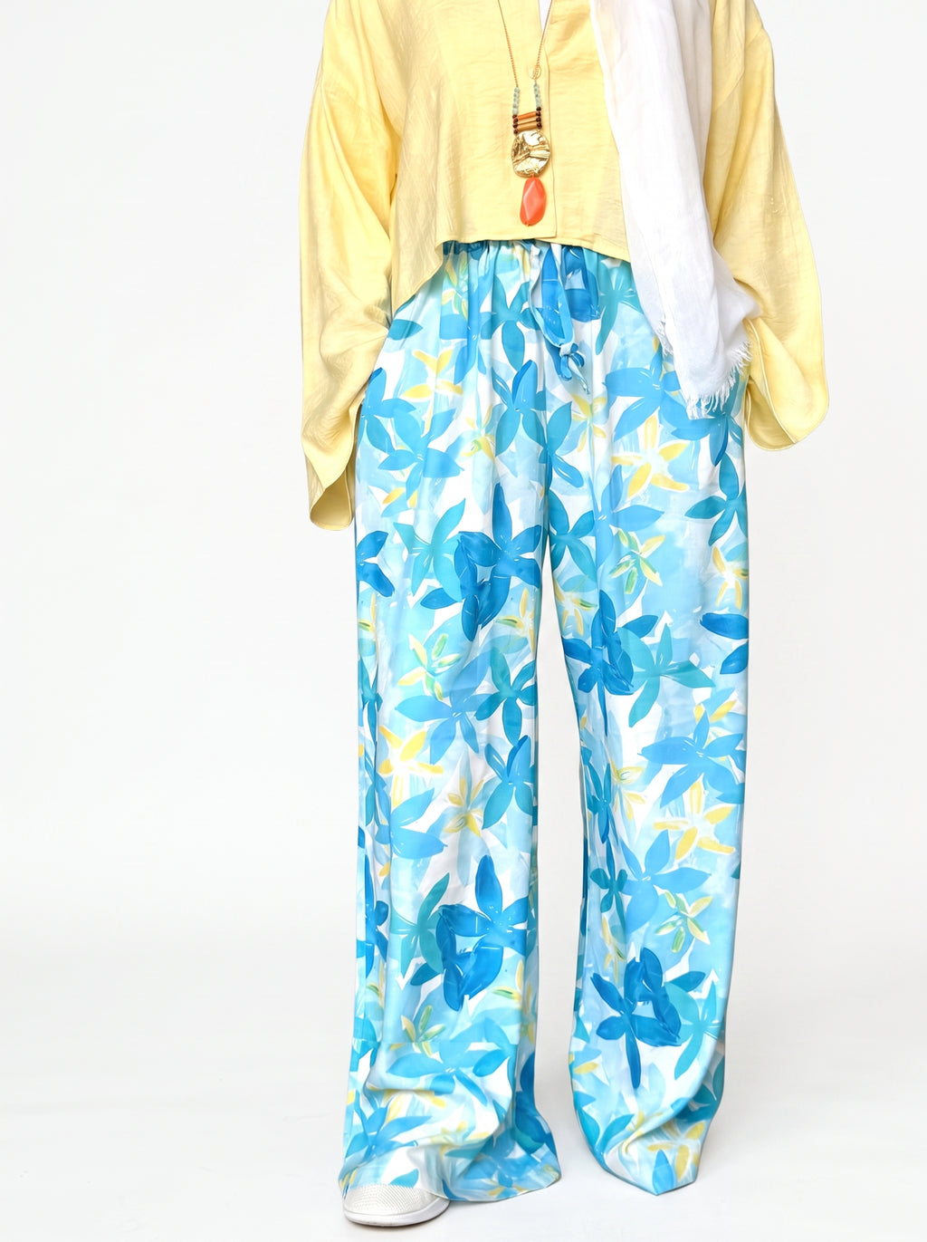 Wide Leg Pants (Baby Blue)