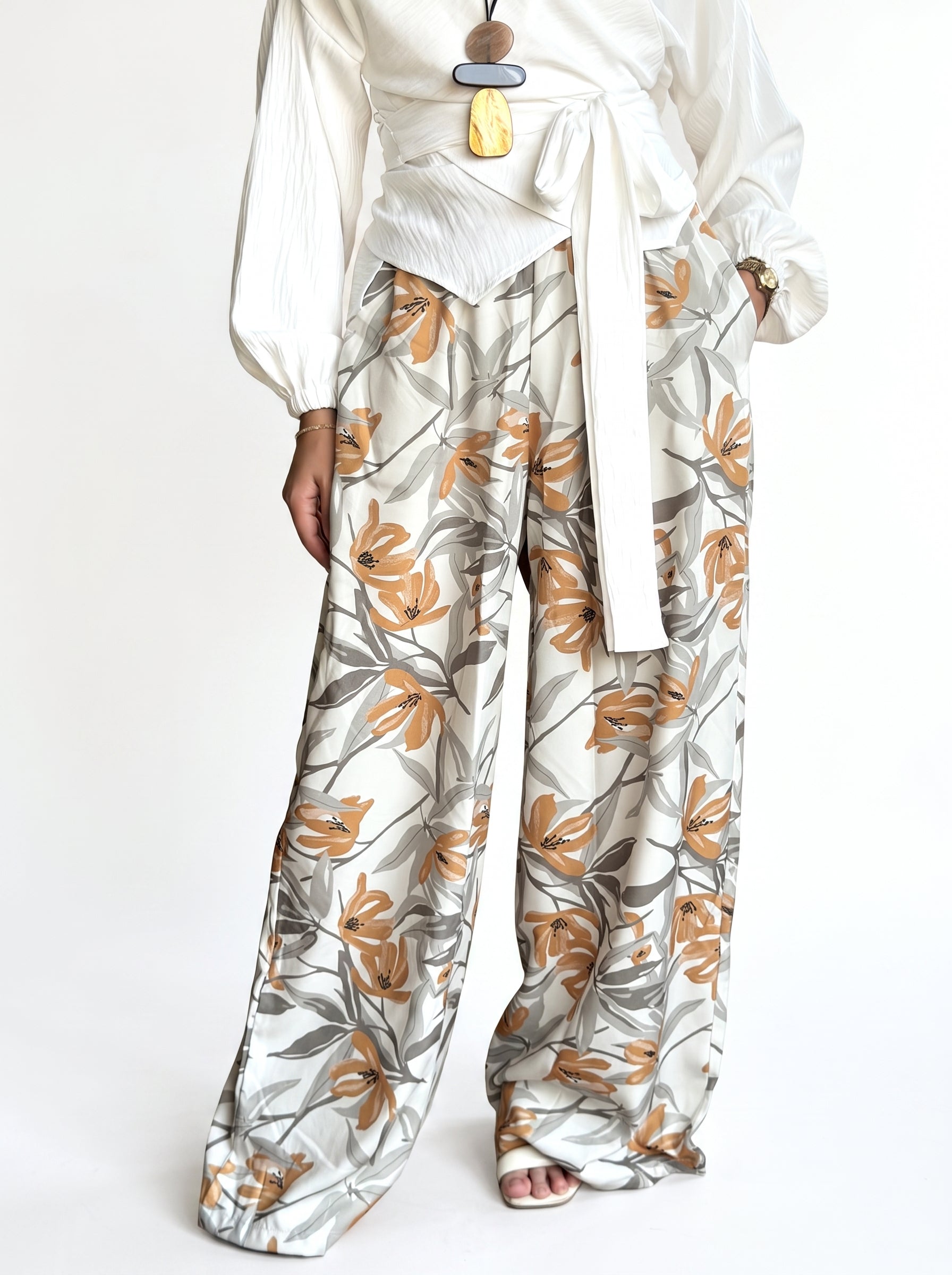 Wide Leg Pants (Olive)