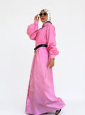 Poplin Cotton Dress (Pink)