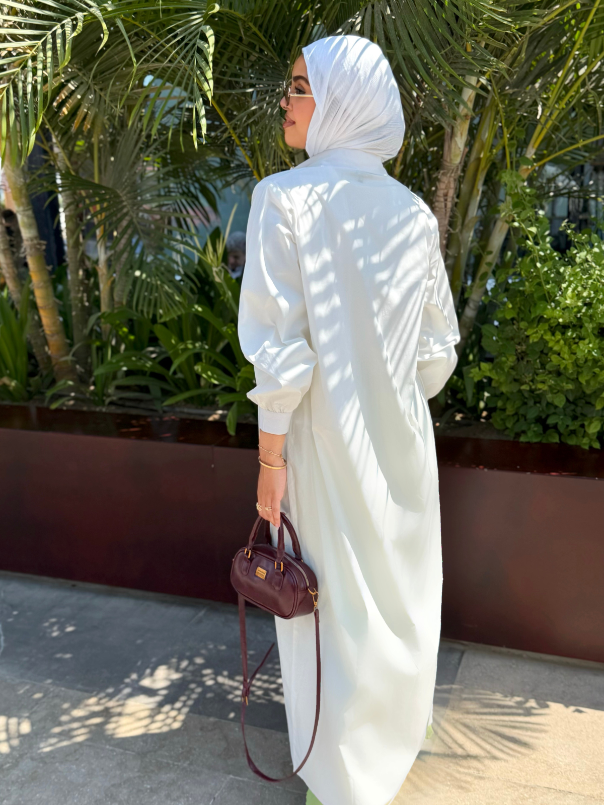 Poplin Cotton Dress (white)
