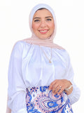 Satin Blouse (White)