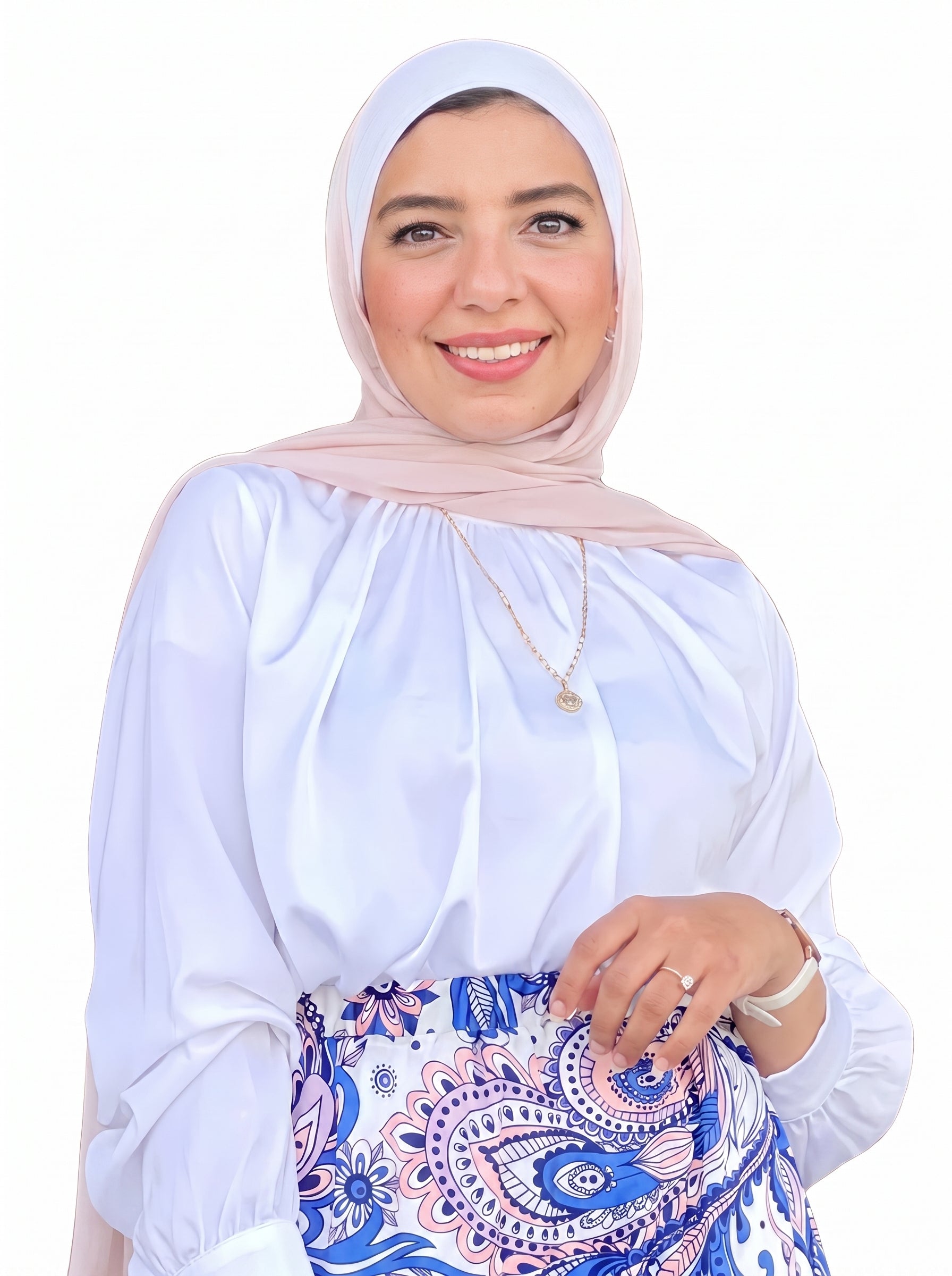 Satin Blouse (White)