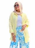 Poplin Cotton Shirt (Yellow)