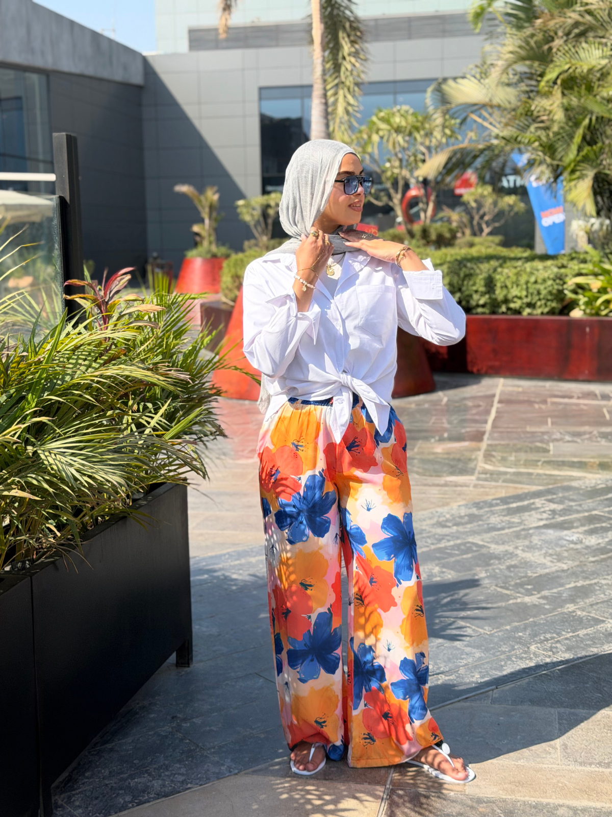 Wide Leg Pants (Orange)