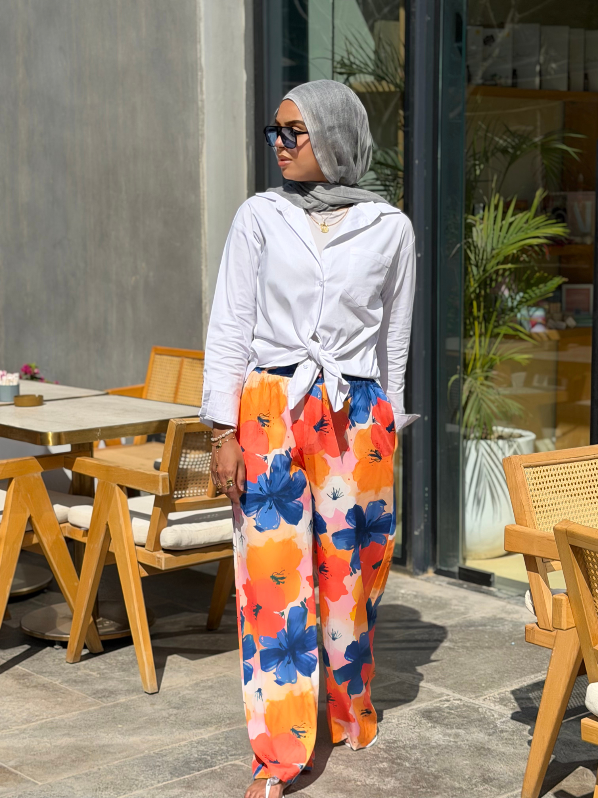 Wide Leg Pants (Orange)