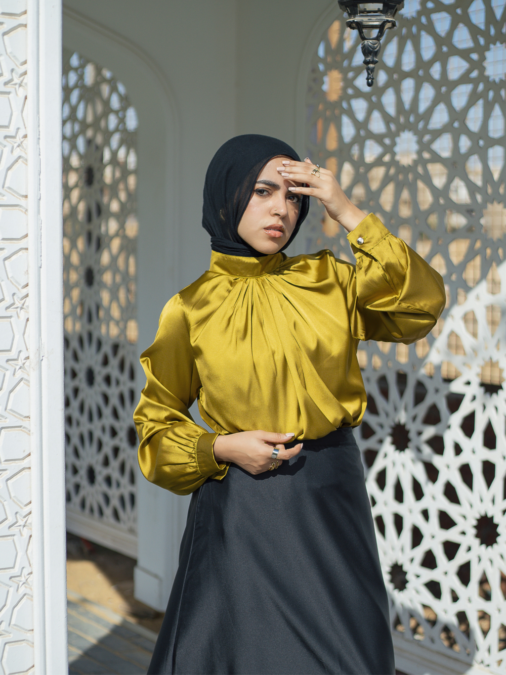 Satin Blouse (kiwi)