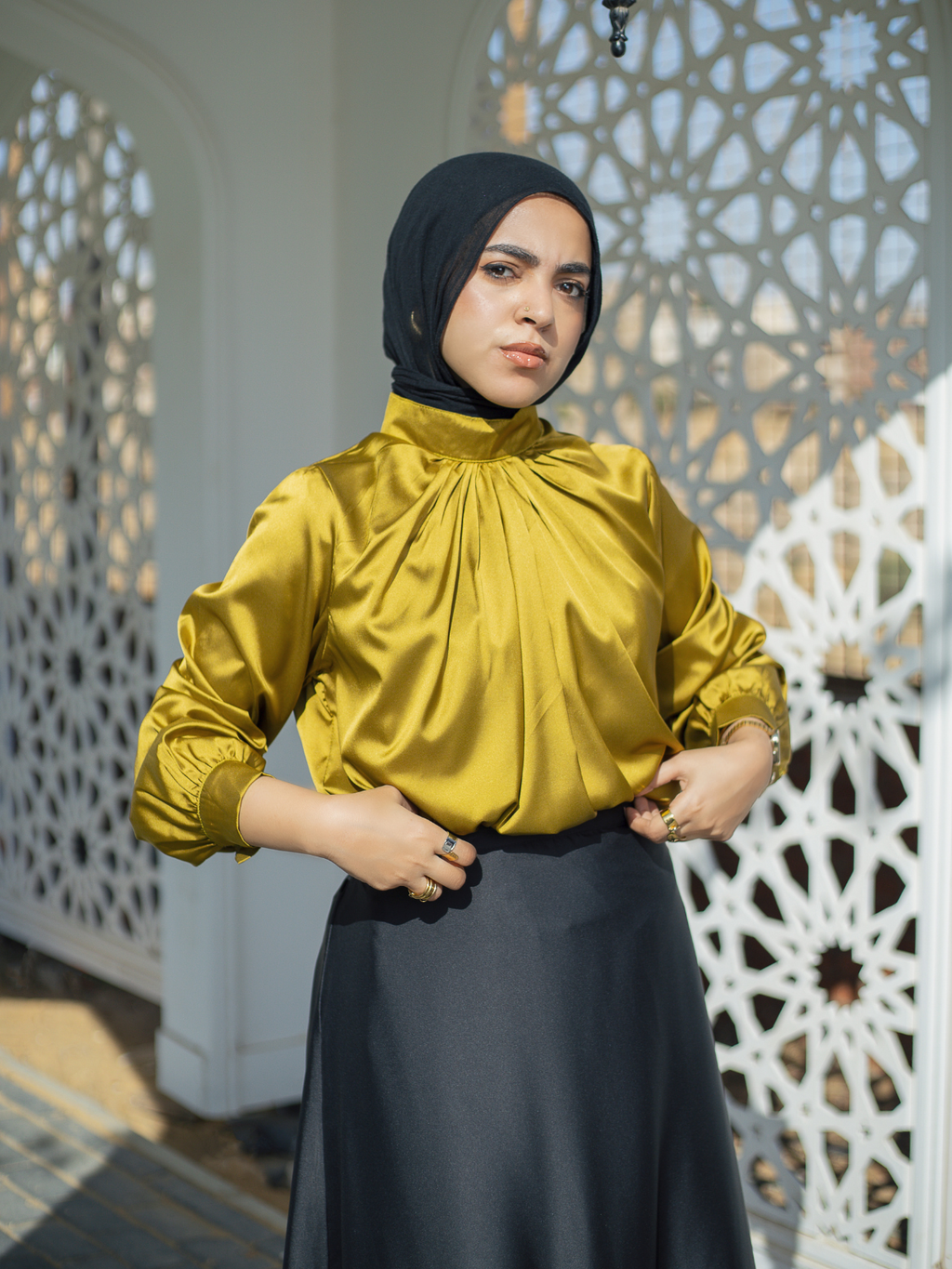 Satin Blouse (kiwi)