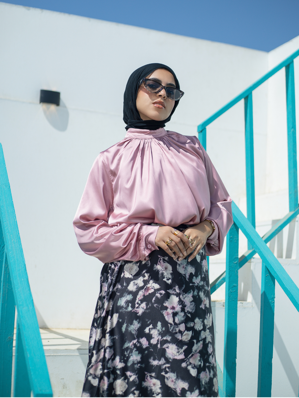 Satin Blouse (Pink)