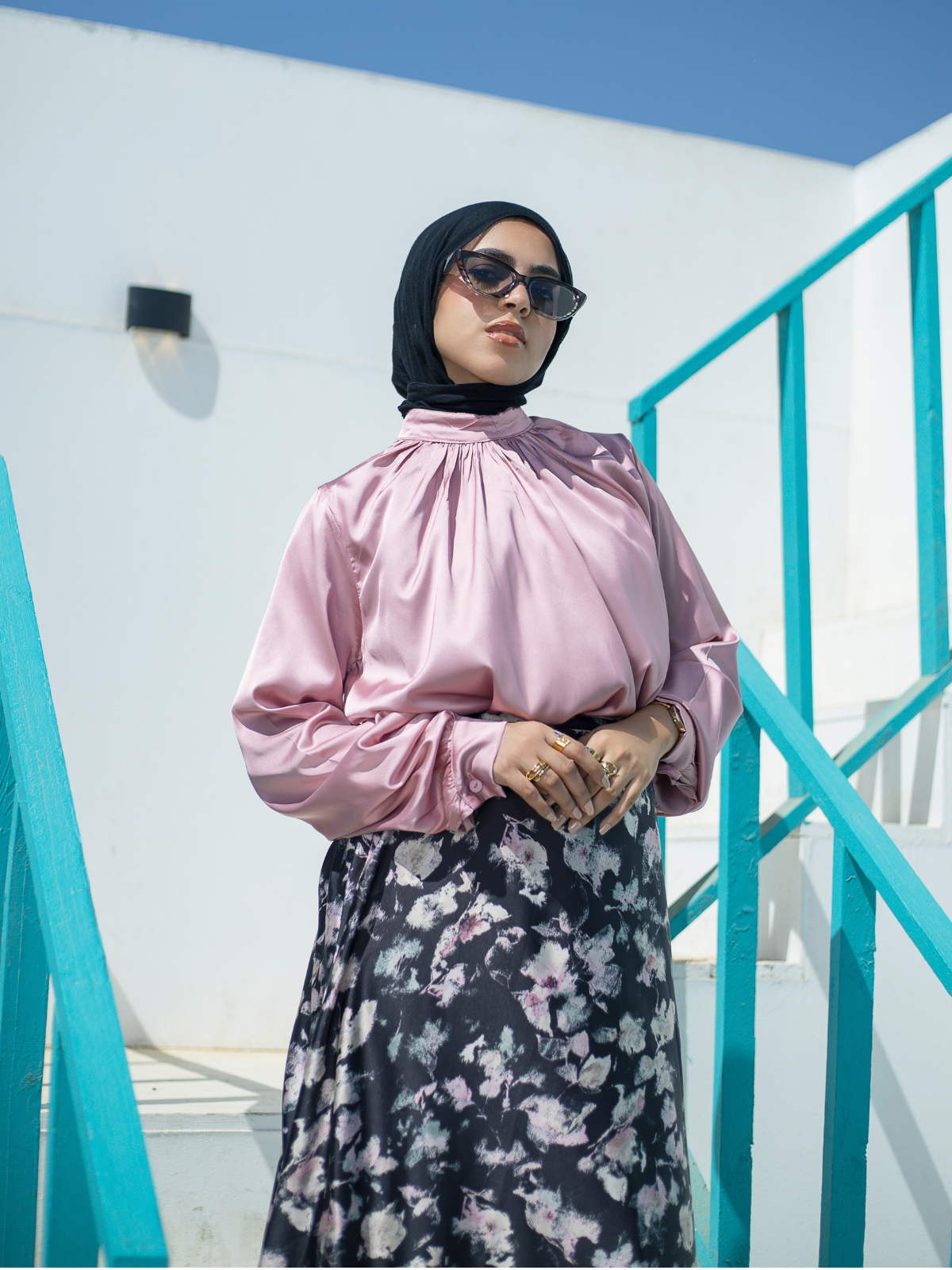 Satin Blouse (Pink)