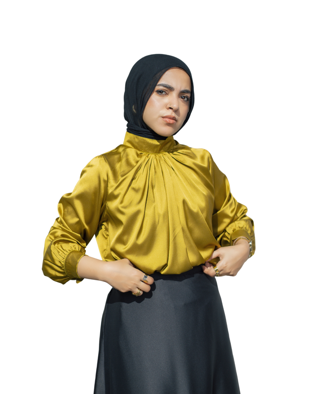 Satin Blouse (kiwi)