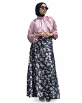 Satin Skirt (Black*pink)