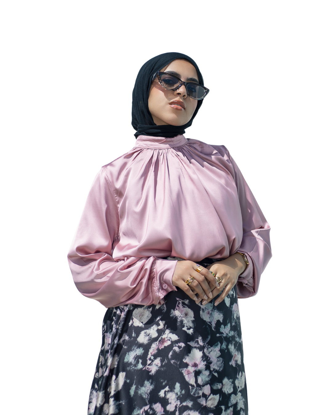 Satin Blouse (Pink)