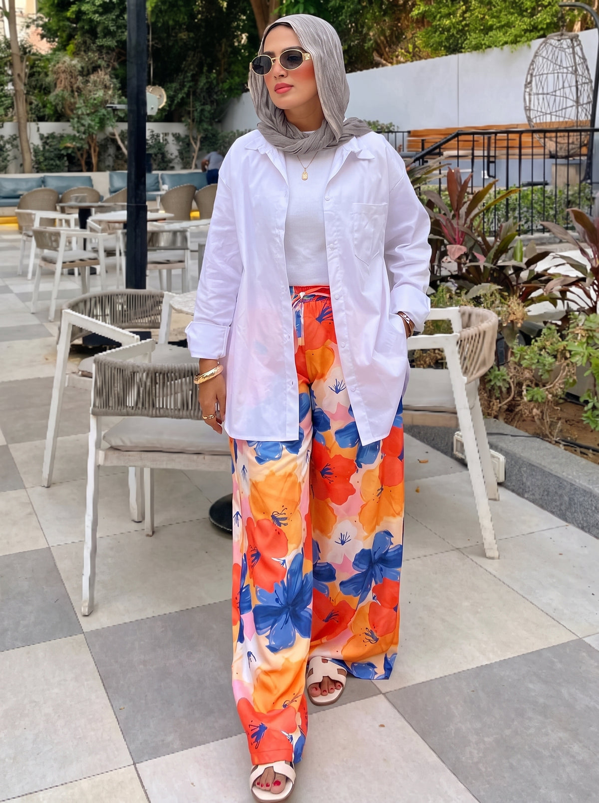 Poplin Cotton Shirt (White)