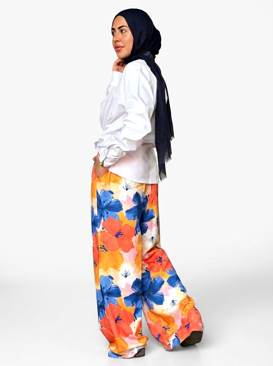 Wide Leg Pants (Orang)